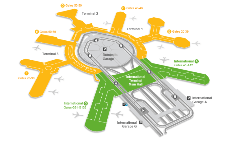 San Francisco international airport map - © San Francisco International Airport 