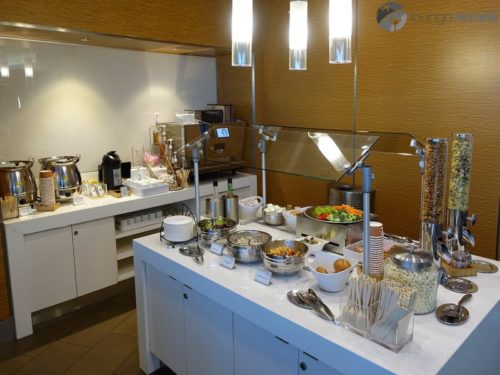 Delta Sky Club all-day food options, similar to the new United Club fare