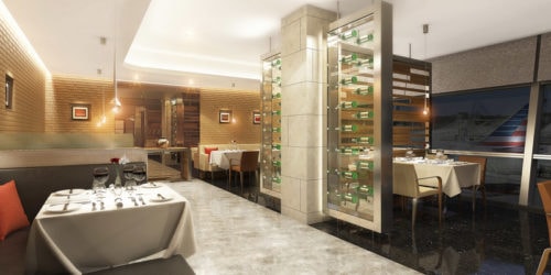 Rendering of American's Flagship Dining concept | Courtesy of American Airlines