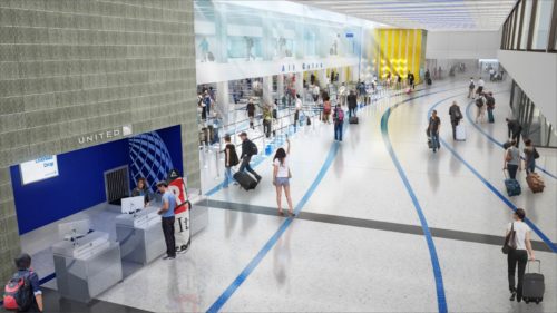 New United LAX security checkpoint at Terminal 7 | © United