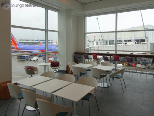 Dining room at the expanded Centurion Lounge SEA