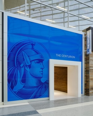 American Express The Centurion Lounge Dallas-Ft. Worth (DFW) entrance