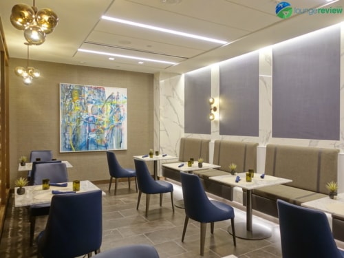 United Polaris Lounge LAX dining room