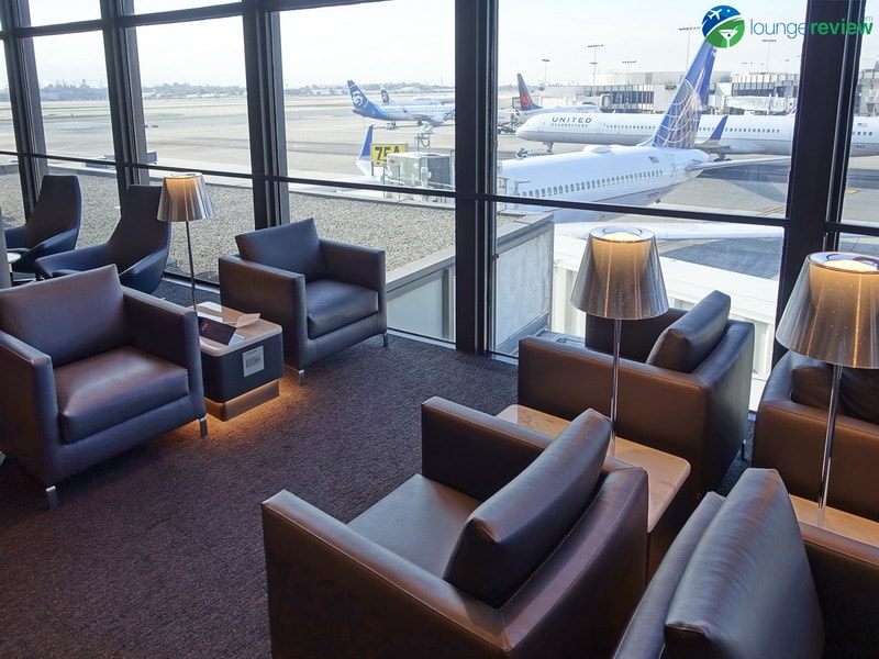 United Polaris Lounge LAX seating