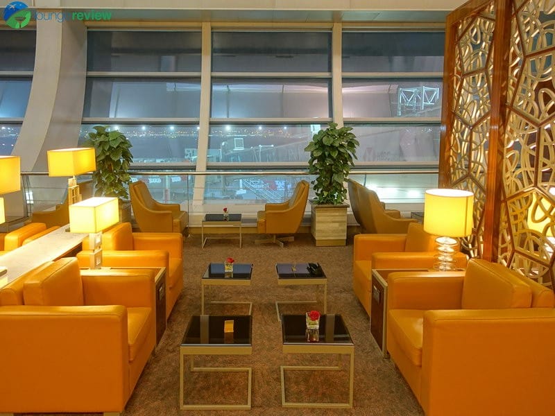 Seating at Emirates Lounge Dubai gate C8