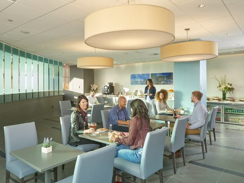 The Club at LAS Terminal 1 dining room