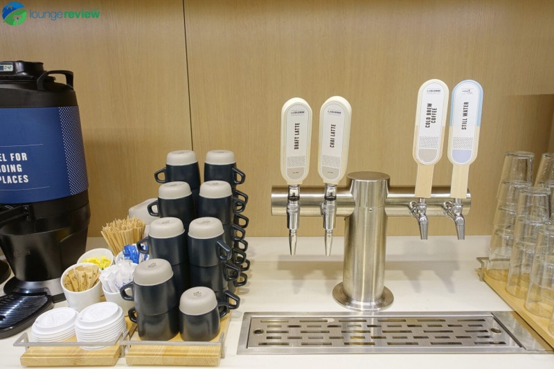 Capital One Lounge cold brew on tap