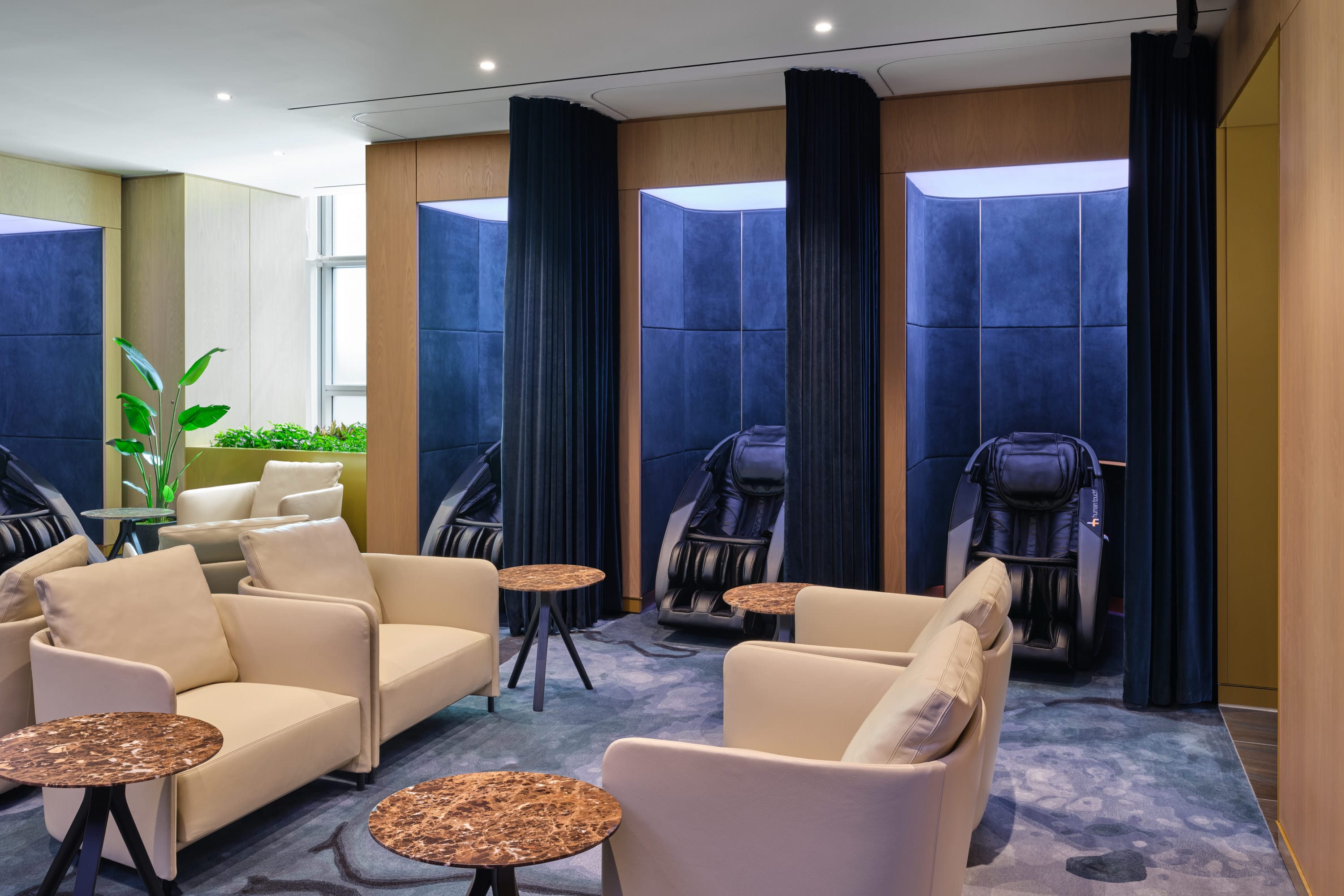 Delta One Lounge JFK relaxation room