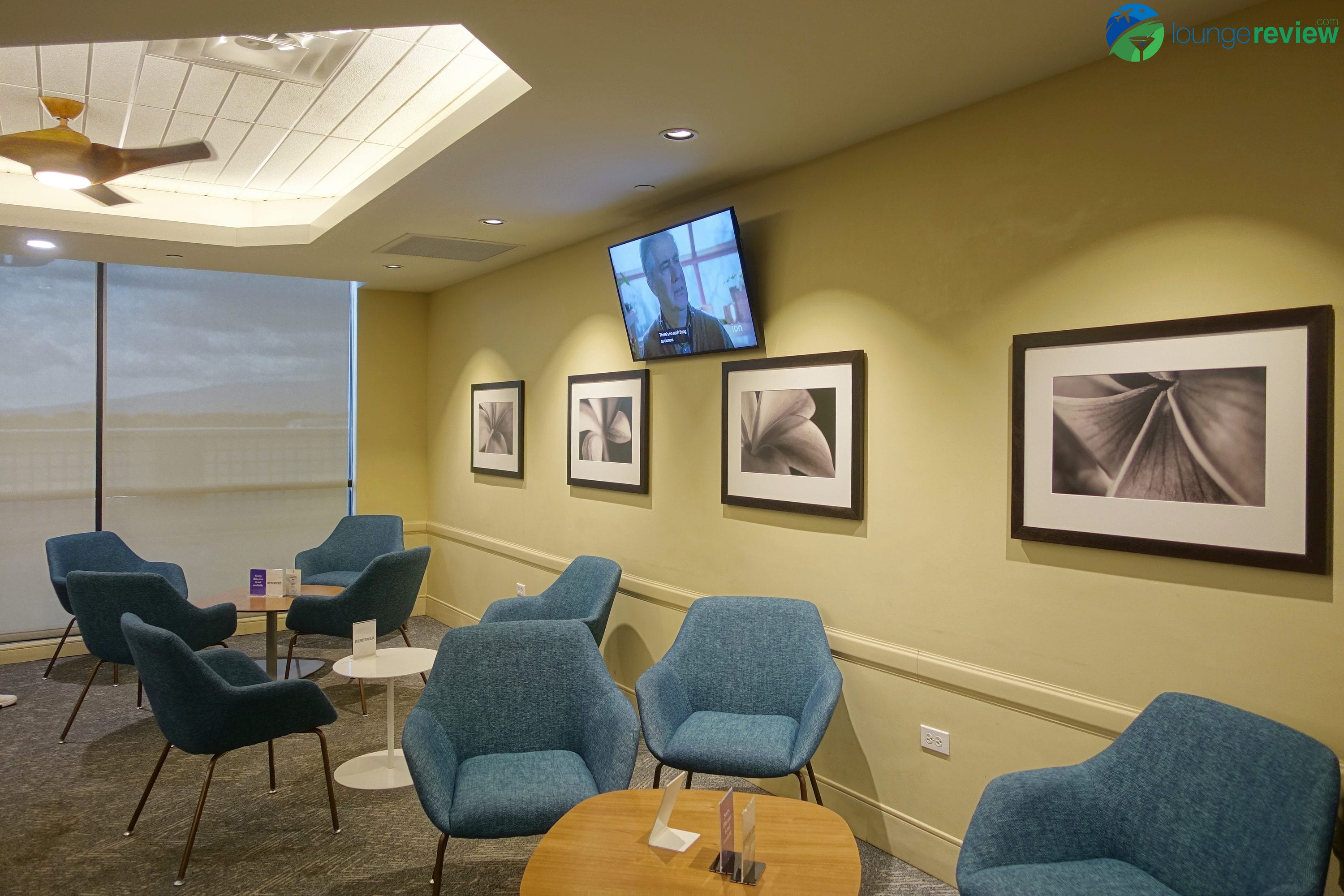 The more private seats are reserved for international business customers.